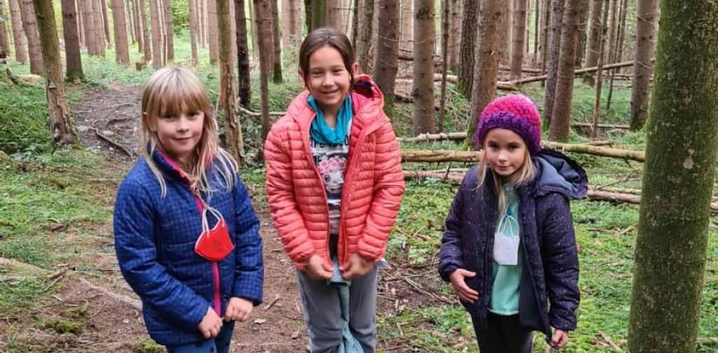 Kinder im Wald