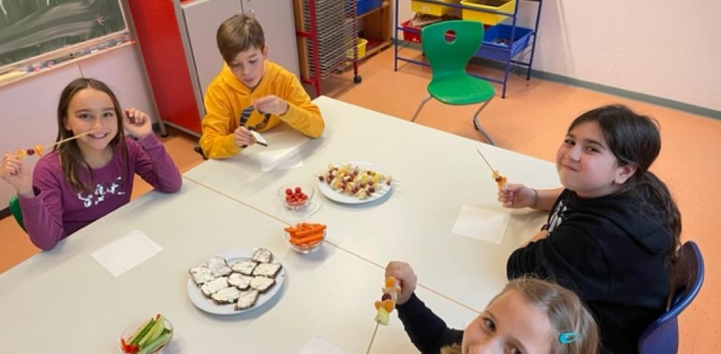 beim Jausnen beim Jausnen