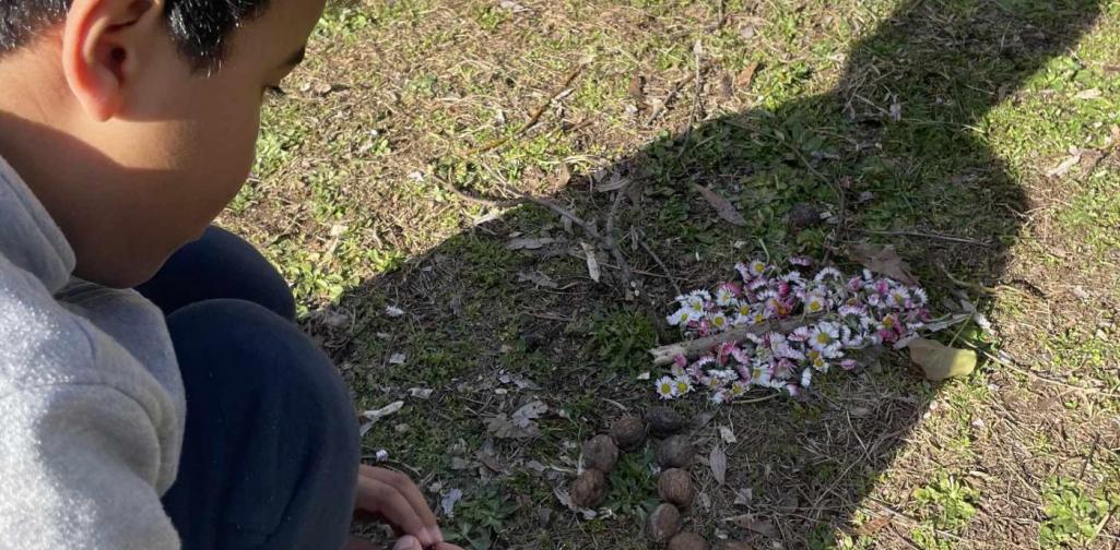 Herz Mandala Vorschüler beim spielerisch Lernen