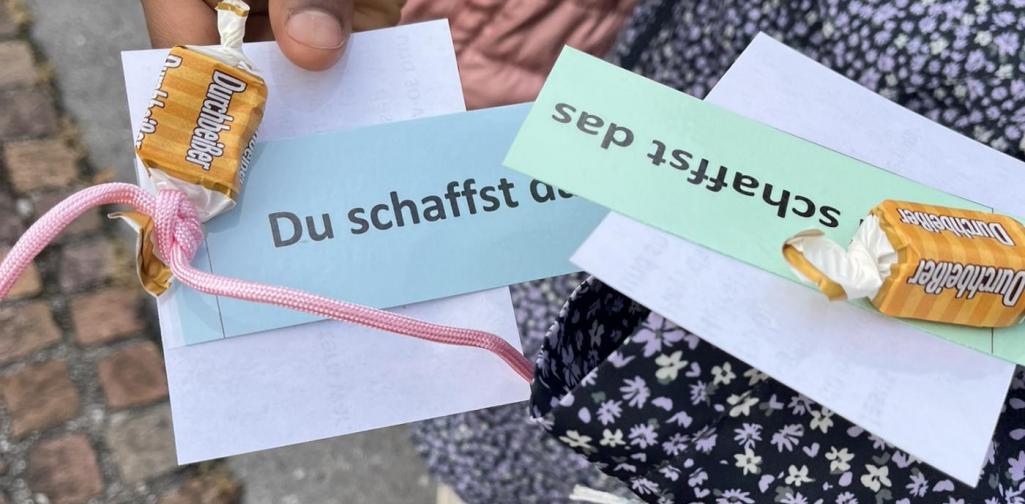 Jedes Kind durfte am Ende diesen Mutmacher mitnehmen.